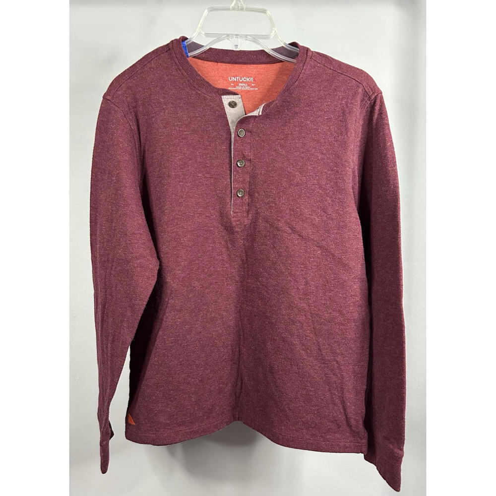 UNTUCKit Long Sleeve Henley Shirt Lot of 3 Men’s Size Small